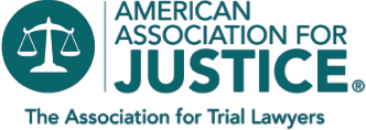 Logo of American Association for Justice.