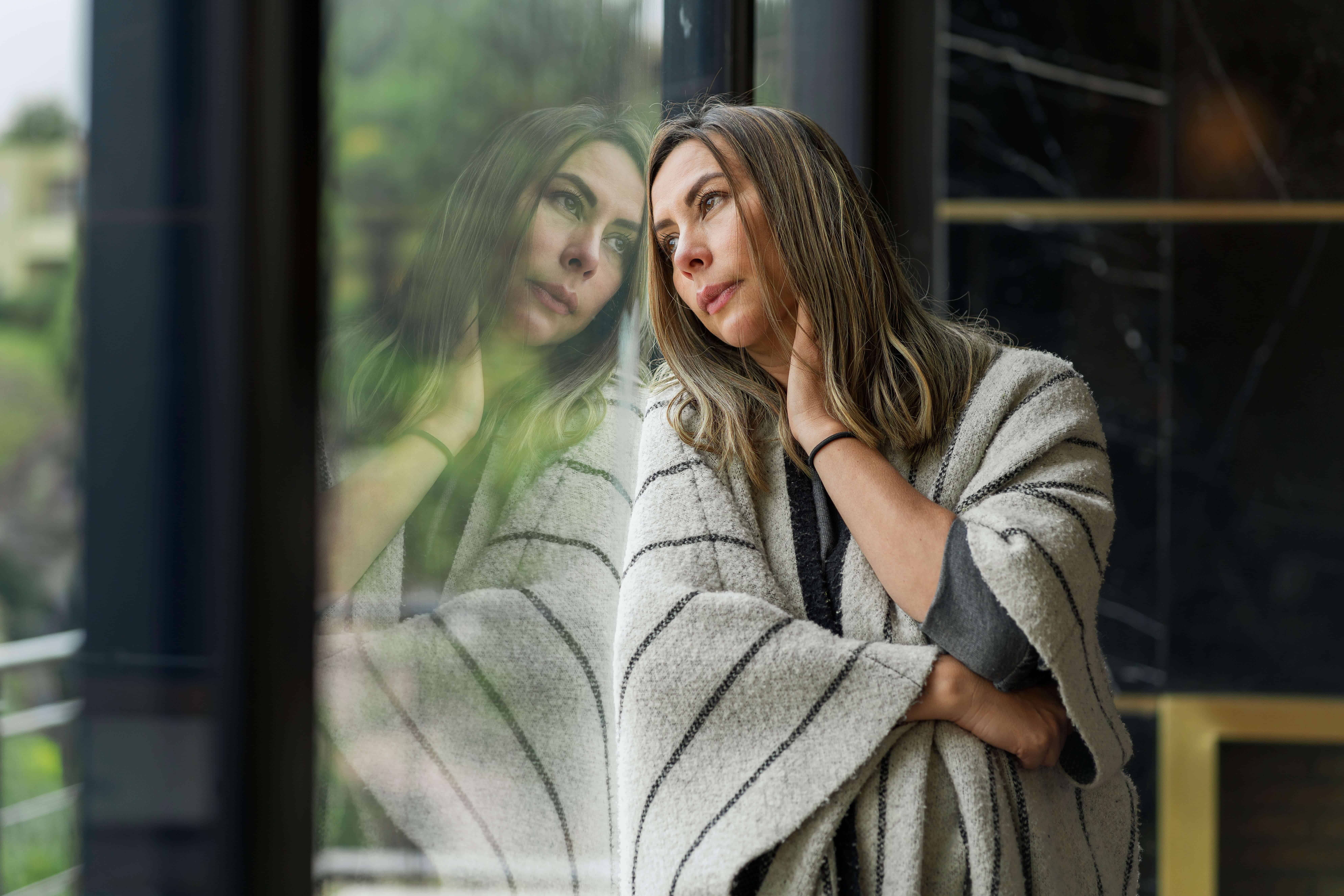 woman with ptsd