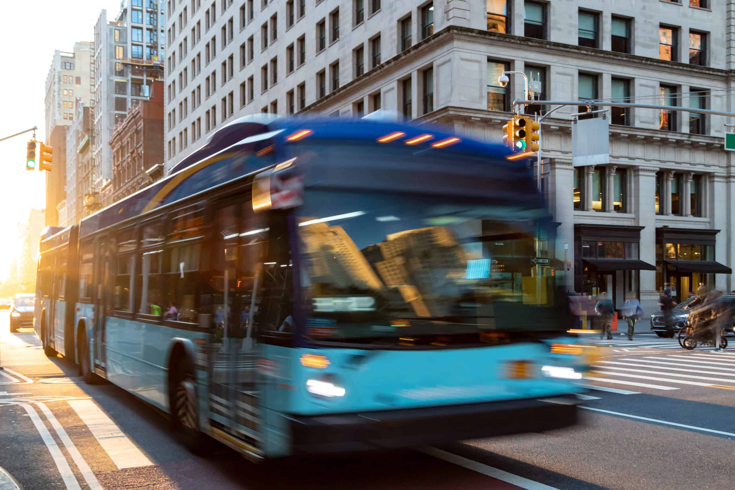 speeding bus