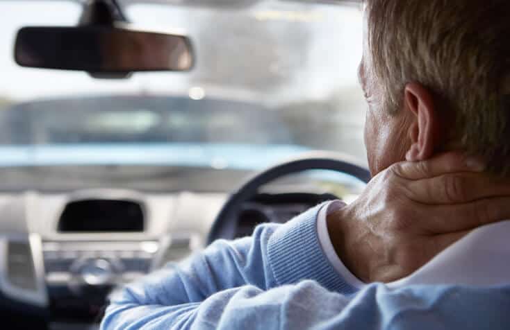 man with whiplash